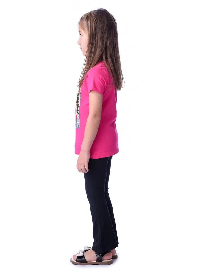 فكتور اند جين Sequined Top & Flared Leggings Set by Styli