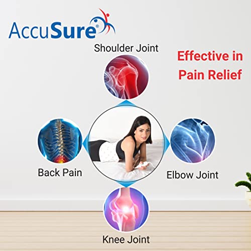 AccuSure H3002 Heating Pad (33×24 cm) | Extra Large Size Electric Heat Pad for Back Pain & Period Pain Relief | Fast Heating | 3 Heat Settings | Reusable Pad for Men & Women | 2 Year Warranty | Unisex Use - Image 4