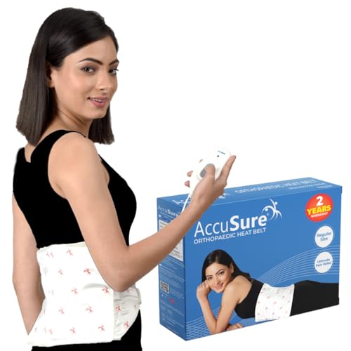 AccuSure H3002 Heating Pad (33×24 cm) | Extra Large Size Electric Heat Pad for Back Pain & Period Pain Relief | Fast Heating | 3 Heat Settings | Reusable Pad for Men & Women | 2 Year Warranty | Unisex Use - Image 1