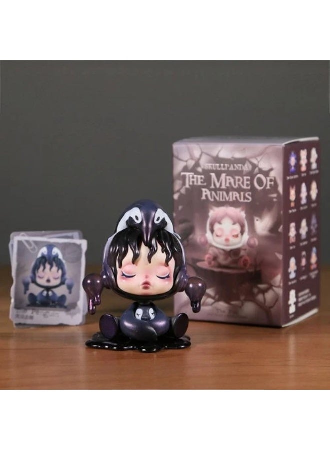 بوب مارت Skullpanda The Mare of Nightmares Figures، صندوق عشوائي، مجسّمات SKULLPANDA، دمى قابلة للجمع، ديكور منزلي، هدية عيد ميلاد، صندوق واحد - Image 5