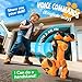 anysun Robot Dog Toy for Kids Programmable Remote Control Robots Puppy with Follow Up Touch Sensors Dancing Singing Smart Stunt Robot Pet Interactive Robotic Dog for Kids Orange - Image 4