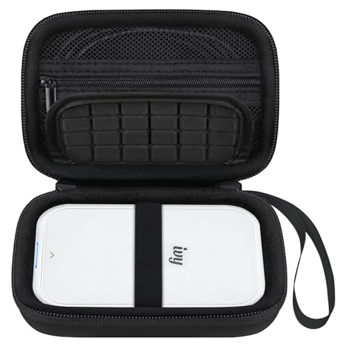 Elonbo Carrying Case for Canon Ivy 2/ Canon Ivy Mini Photo Printer, Portable Instant Smartphone Color Print Digital Camera Hard Travel Bag, Wireless Mobile Picture Printer Storage Holder, Black+Black - Image 1