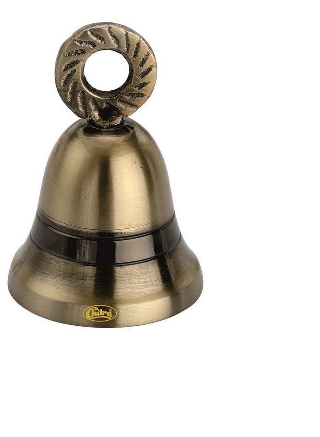 Chitra Brass Decorative Maxican Bell for Pooja Rooms Pack of 6 (Antique Marvel, 50 mm) - Image 2