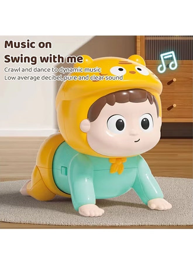 Jamal Crawling Baby Toys For 6 To 18 Months, Baby Development Crawling & Tummy Time Music Toy, Crawling Toy For 6+ Month Old, For Babies Boy And Girl - Image 5