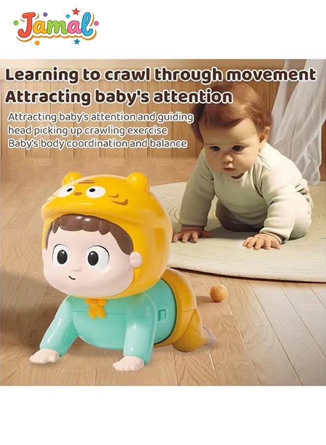 Jamal Crawling Baby Toys For 6 To 18 Months, Baby Development Crawling & Tummy Time Music Toy, Crawling Toy For 6+ Month Old, For Babies Boy And Girl - Image 4