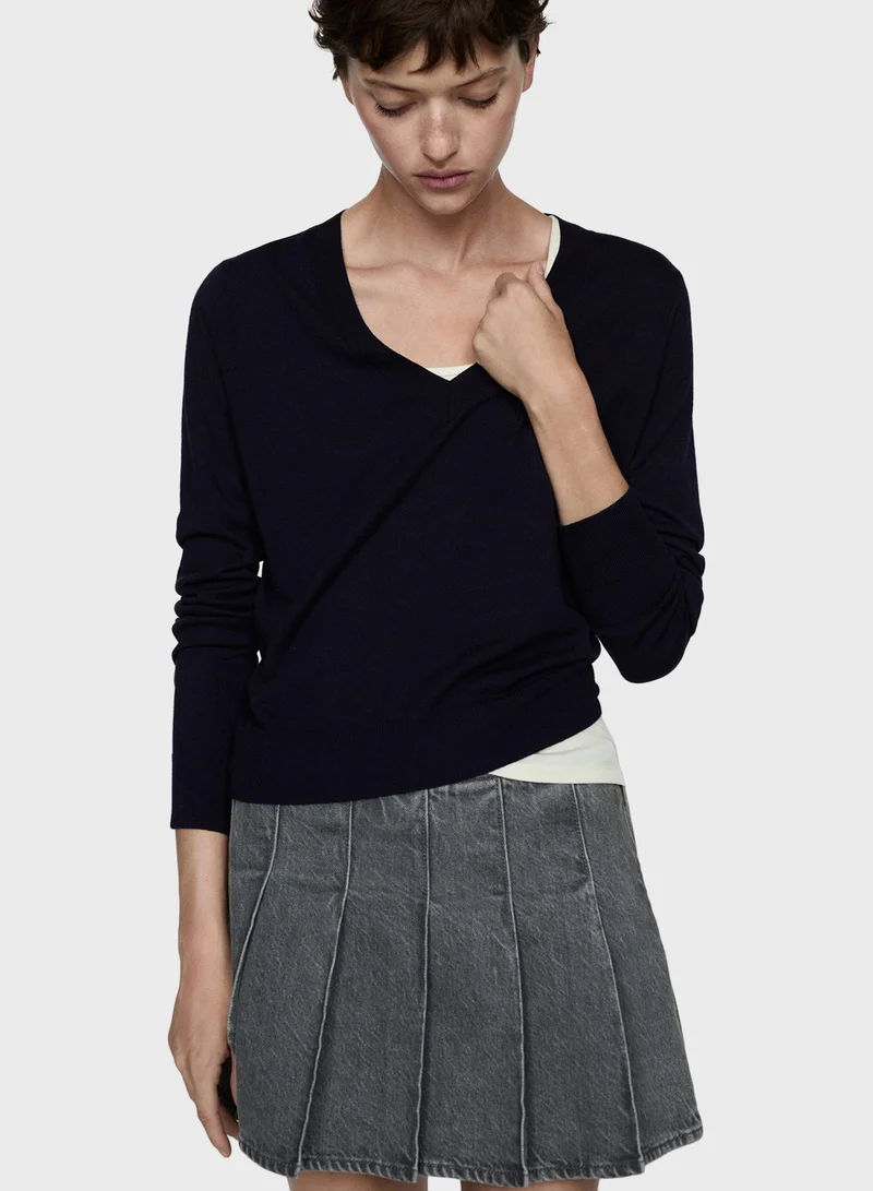 MANGO V-Neck Sweater