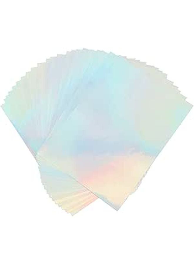 Printable Holographic Sticker Sheets For Inkjet Printer 22 Pack - Image 1