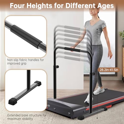 LANGRUI Adjustable Walking Pad Handle only, 19.7 inch Wide, 44 inch Max Height (Black) - Image 3