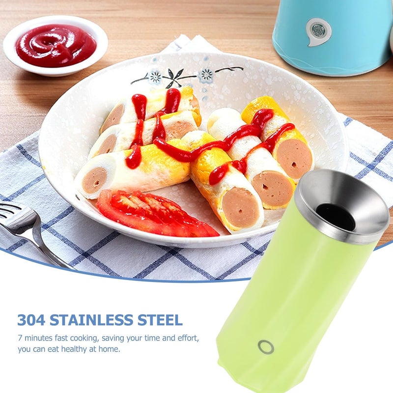 PATKAW Automatic Roll Maker and Sausage Boiler 110v US, Stainless Steel Mini Omelet Cooker for Household Breakfast, Electric Vertical Roll Machine Kitchen Appliance Random Color - Image 5