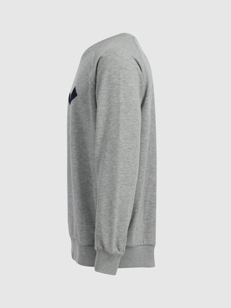 ال تي بي Signed Zero Collar Long Sleeve Regular Fit Gray Sweatshirt