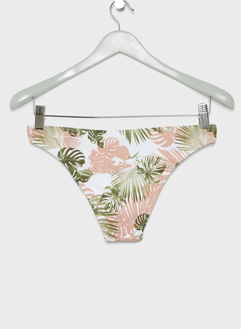 TOPSHOP Printed Bikini Bottom