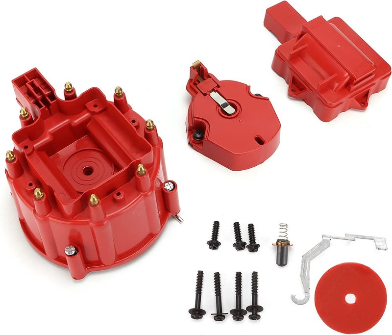 Aramox Distributor Cap Rotor, Replacement for V8 265 283 307 327 350 383 396 400 402 427 454 472 502 Engines, with ABS Material and Resin Internal Structure - Image 1