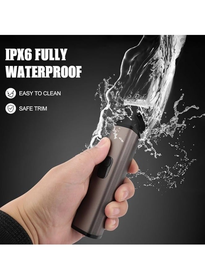 عام مقلمة لحية للرجال، ماكينة حلاقة كهربائية احترافية، مقلمة للحية والشعر والأنف والأذن، مجموعة العناية الرجالية اللاسلكية 6 في 1 مقاومة للماء - Image 5