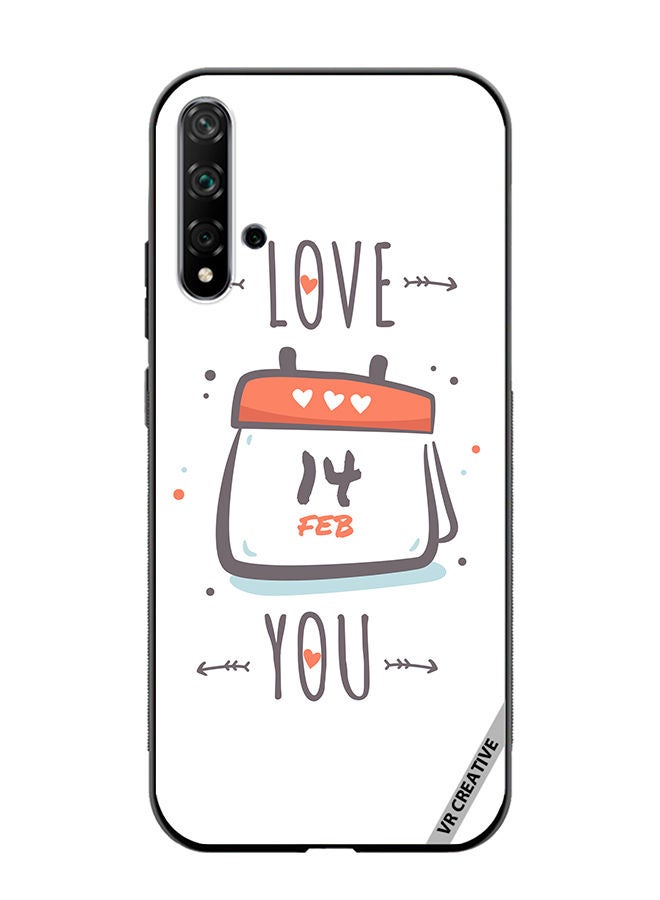 VR CREATIVE Protective Case Cover For Huawei Nova 5T I Love You Design Multicolour - Image 1
