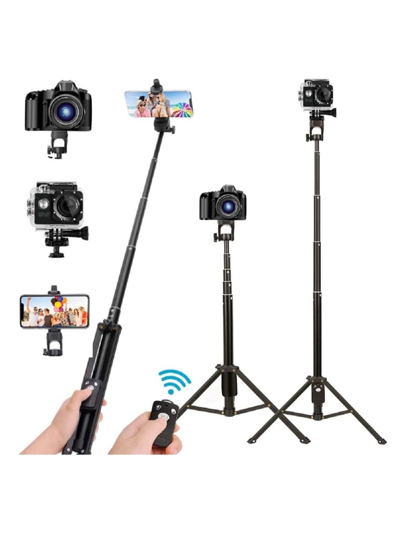 TYCOM - Selfie Stick For Phone Extendable Selfie Stick Tripod with Bluetooth Wireless Remote Phone Holder - Image 1