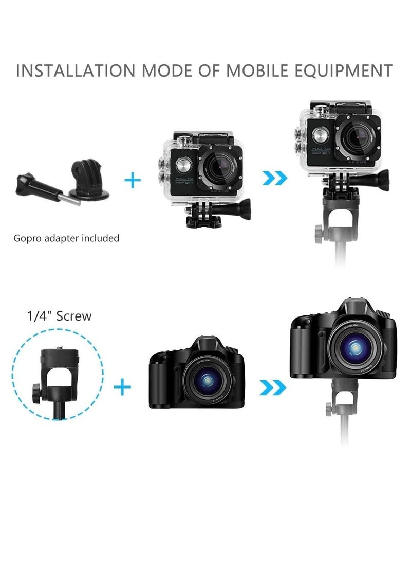 TYCOM - Selfie Stick For Phone Extendable Selfie Stick Tripod with Bluetooth Wireless Remote Phone Holder - Image 1