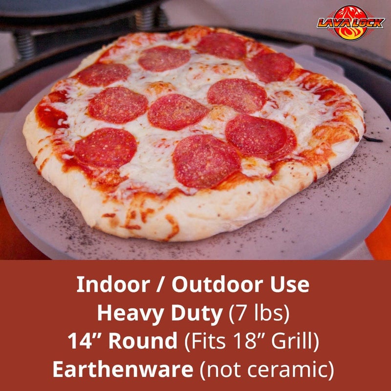 BBQgaskets.com Pizza Baking Stone EXTRA THICK 9/16" for Large Big Green Egg BGE (genuine imported earthenware) not ceramic - Image 4