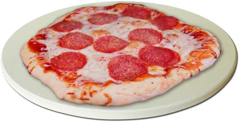 BBQgaskets.com Pizza Baking Stone EXTRA THICK 9/16" for Large Big Green Egg BGE (genuine imported earthenware) not ceramic - Image 1