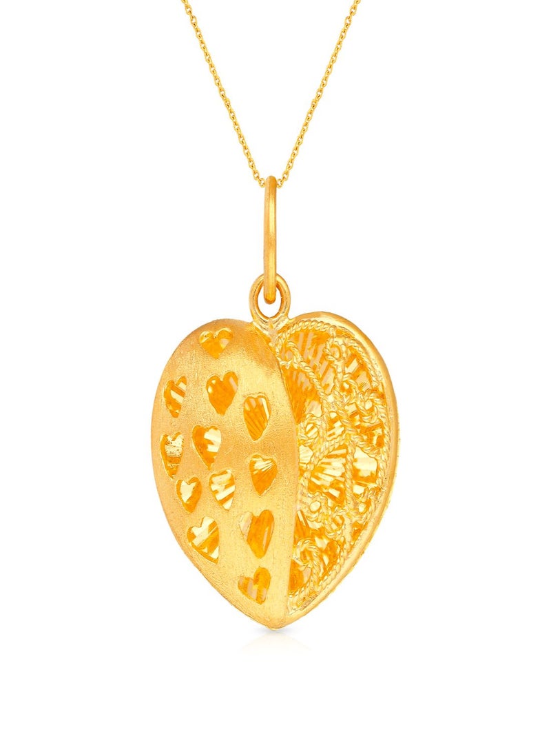 Malabar Gold and Diamonds 22k 916 Purity Malabar Gold Pendant AIPN239Y  - Image 1