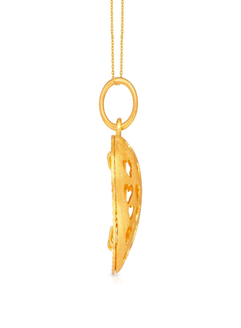 Malabar Gold and Diamonds 22k 916 Purity Malabar Gold Pendant AIPN239Y  - Image 2