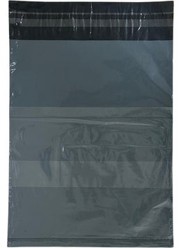 Svs Etiket Plastik Svs Label Plastic 35 x 45 + 5 Inside Black Outside Gray Pocket Cargo Bag 80 Micron  - Image 2