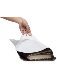 Svs Etiket Plastik Svs Label Plastic 35 x 45 + 5 Inside Black Outside Gray Pocket Cargo Bag 80 Micron  - Image 3