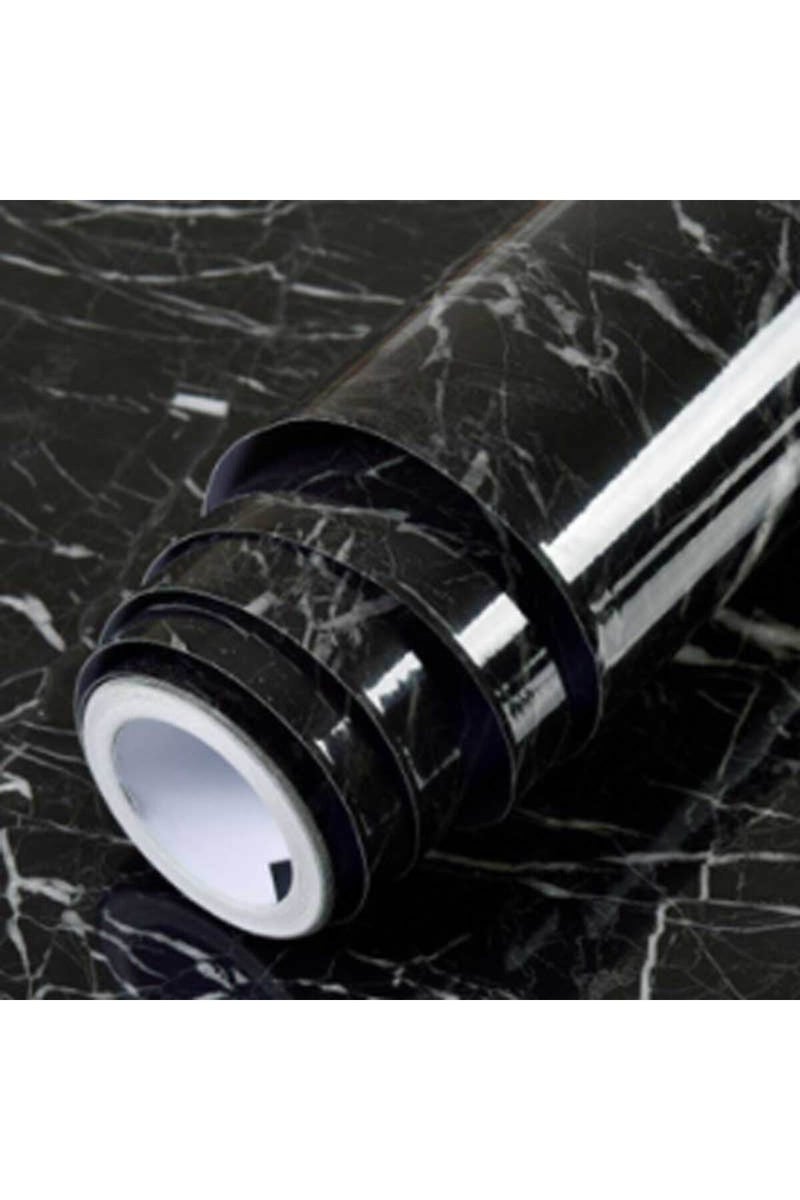 Black Marble Wall Stickers Wallpaper, Kitchen Countertops Cabinets Furniture Self-adhesive Wallpaper