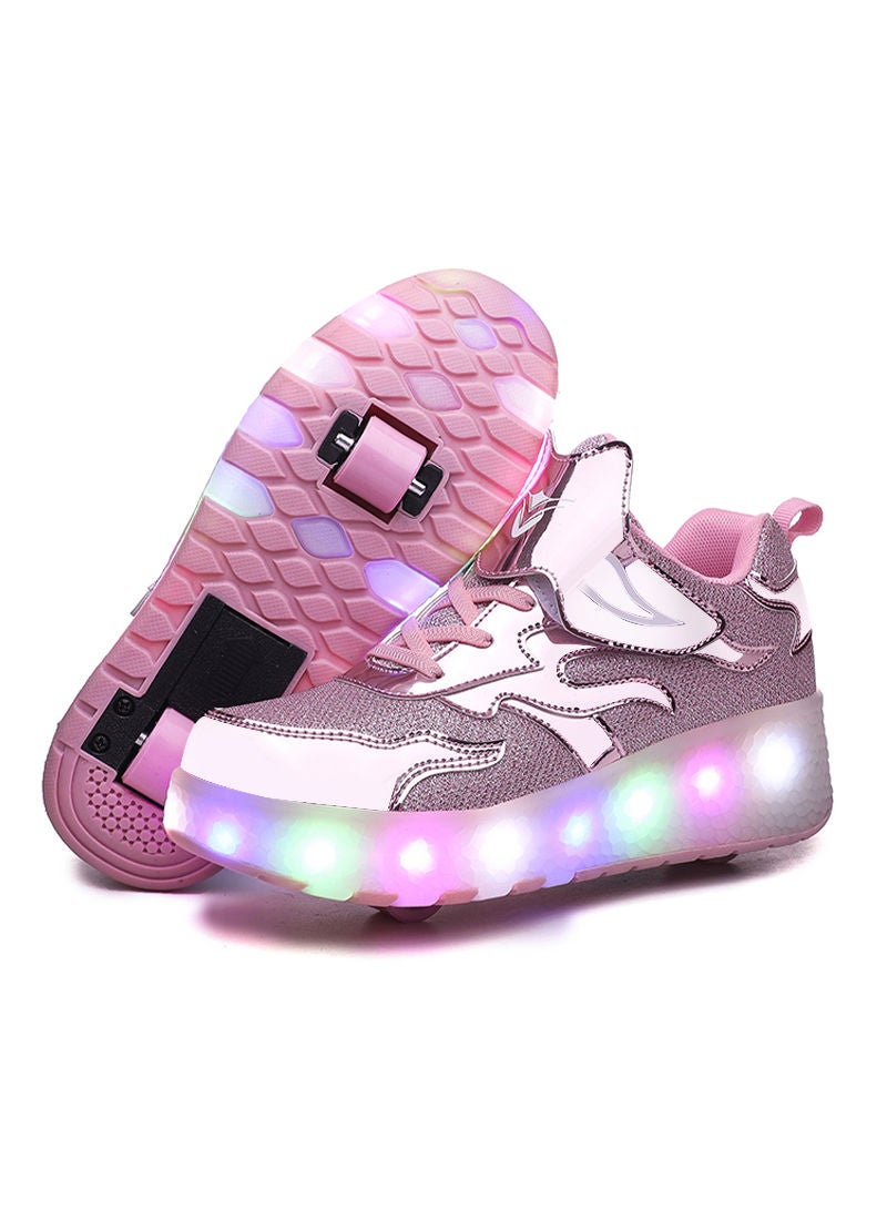 Sharpdo أحذية ذات عجلات مزدوجة لامعة على الموضة للأطفال - Image 1