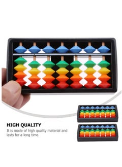 SYOSI Abacus 3pcs Chinese Abacus Rainbow Color Column Soroban Vintage Chinese Calculator Math Counting Tool Toy for Students Kid Adult Calculator Counting Tool for Kid Educational Brain Teaser Toys Gift  - Image 2