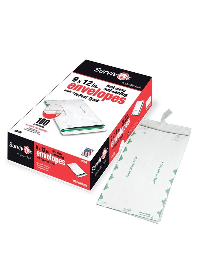Quality Park Survivor R1470 Tyvek USPS First Class Mailer, 9 x 12, White (Box of 100) - Image 4