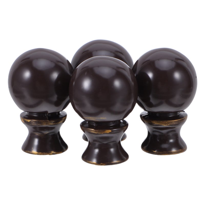 4pcs Lamp Finial Cap Knob For Lampshade Top - Decorative Knob Top Finials Metal Lampshade Accessories For Decoration Coffee - Image 1