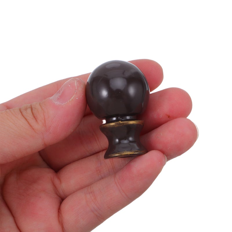 4pcs Lamp Finial Cap Knob For Lampshade Top - Decorative Knob Top Finials Metal Lampshade Accessories For Decoration Coffee - Image 3