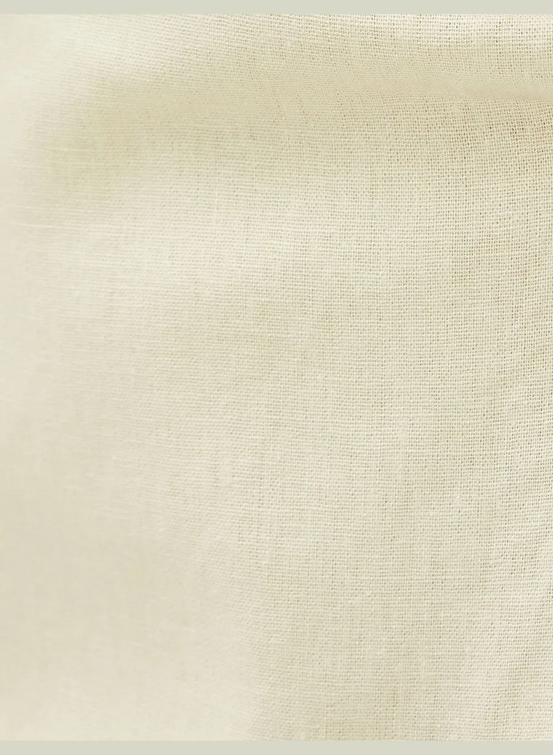 KOTON Linen Blended Mini Shirt Dress