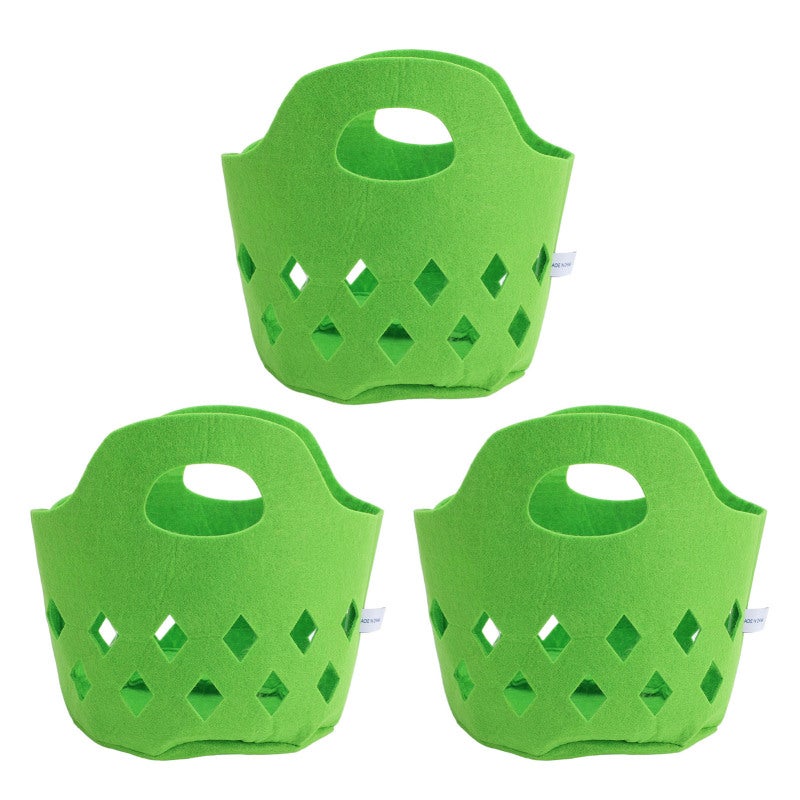 Toddler Fruit Basket Toy Premium Soft Felt Multifunctional Storage - Innovative Design Early Education Toy for Imaginative Play - Image 1