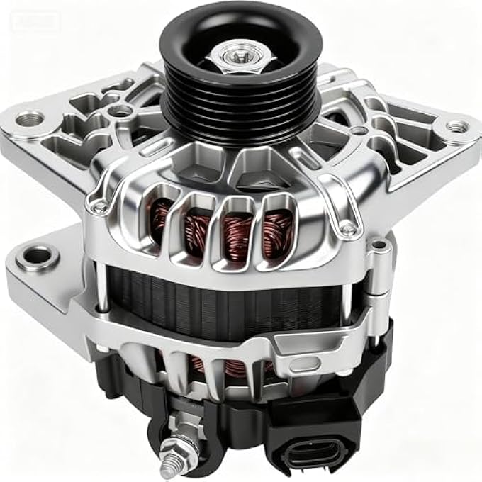 CUSTONEPARTS Alternator FIT 2012-2017 Accent 1.6 L 2012-2013 Veloster 1.6 L 2012-2013 Rio 1.6 L Replaces 37300-2B510 37300-2B300 37300-2B500 2608483 2616741 - Image 1