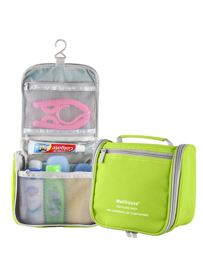 Wellhouse Wellhouse Toiletry Bag, Travel Makeup Organizer For Men And Women, Portable Cosmetic Bag For Business Trips, White-collar Professional Travel Accessory, Lime Green  - Image 3