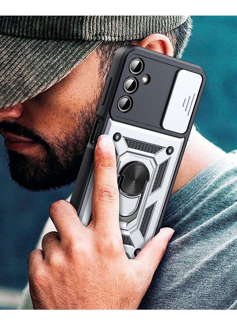 Generic samsung a16 Shield Full Protection Case With Metal Ring &Slide Camera Cover For samsung a16  - Image 3