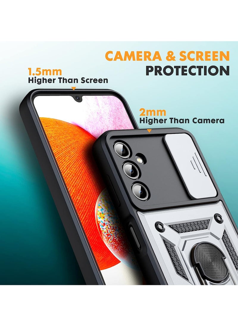 Generic samsung a16 Shield Full Protection Case With Metal Ring &Slide Camera Cover For samsung a16  - Image 5