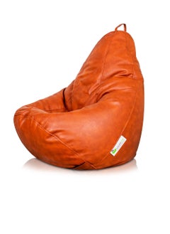 ANDERSON Comfort beanbag leather Orange 