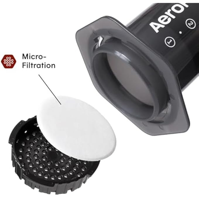 AeroPress Coffee And Espresso Maker  Patented 3In1 Brewing Technology Portable And Lightweight 10Oz Capacity Includes MicroFilters Scoop And Stirrer - Image 3