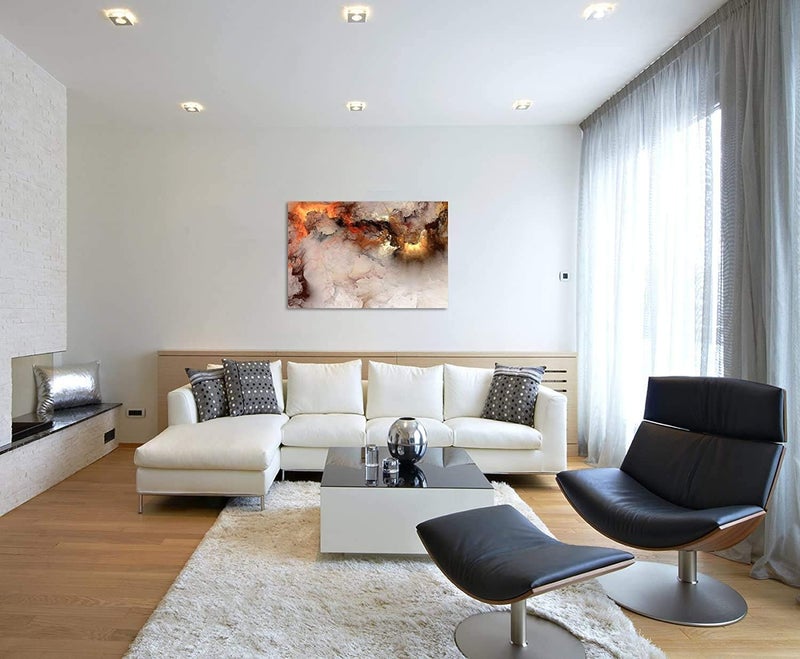 ZEYDRT Abstract Canvas Wall Art - 24x48 inches - Image 4