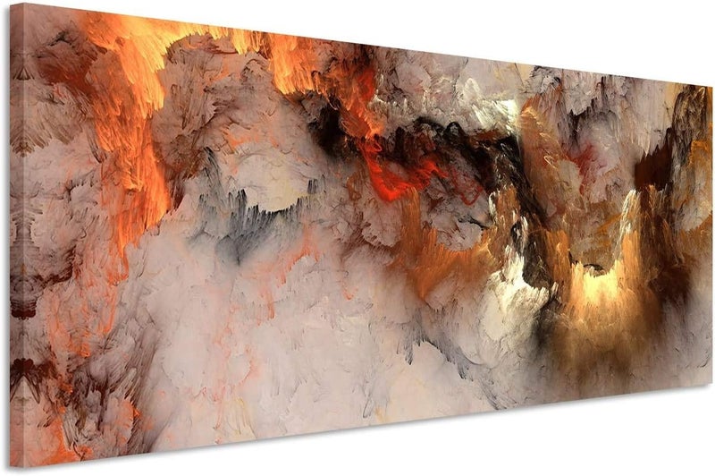 ZEYDRT Abstract Canvas Wall Art - 24x48 inches - Image 1