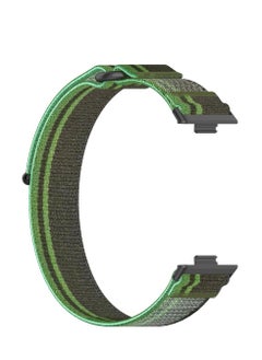 Generic Nylon Strap Compatible with Huawei Watch Fit3 Soft Elastic Sport Strap for Huawei Watch Fit 3 Replacement Strap (DarkGreen)  - Image 3