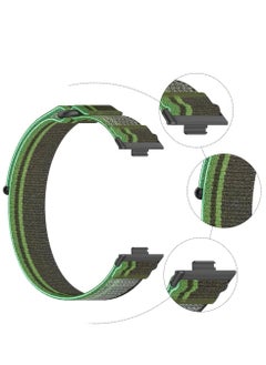 Generic Nylon Strap Compatible with Huawei Watch Fit3 Soft Elastic Sport Strap for Huawei Watch Fit 3 Replacement Strap (DarkGreen)  - Image 4