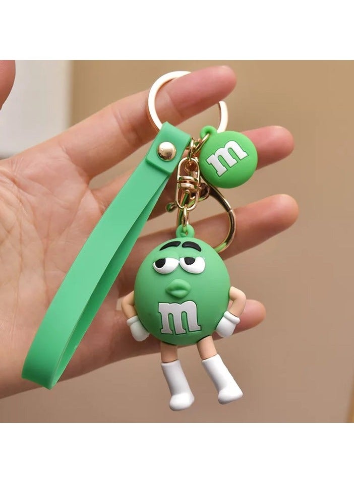 Generic 3D M&M Keychain - Cute & Colorful M&M Character Keychain, Fun Gift for Kids & Adults, Perfect for Bags, Backpacks, and Accessories  - Image 2