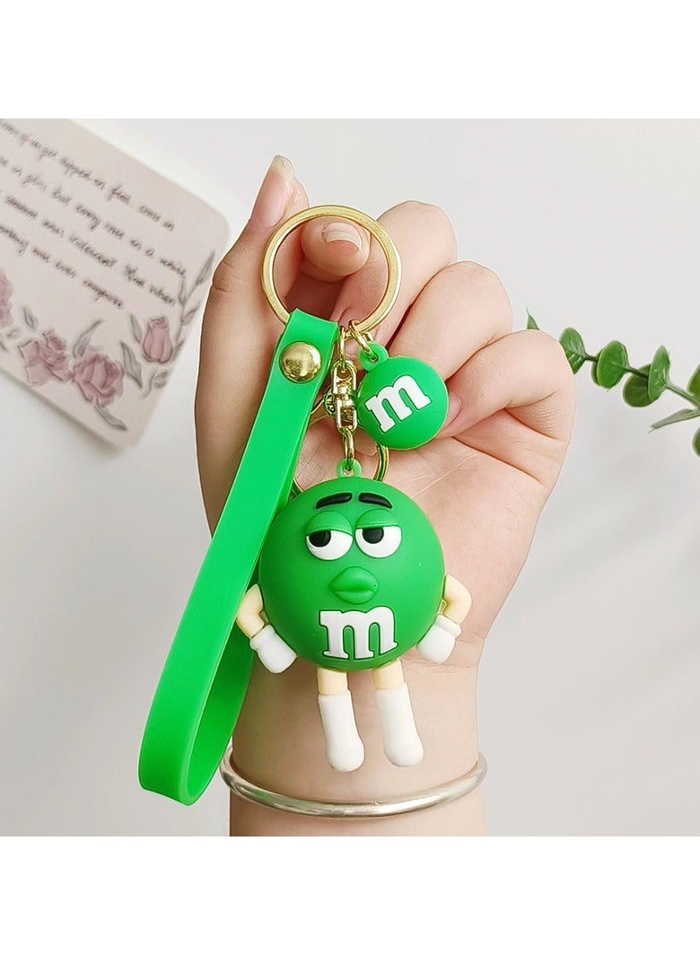 Generic 3D M&M Keychain - Cute & Colorful M&M Character Keychain, Fun Gift for Kids & Adults, Perfect for Bags, Backpacks, and Accessories  - Image 3