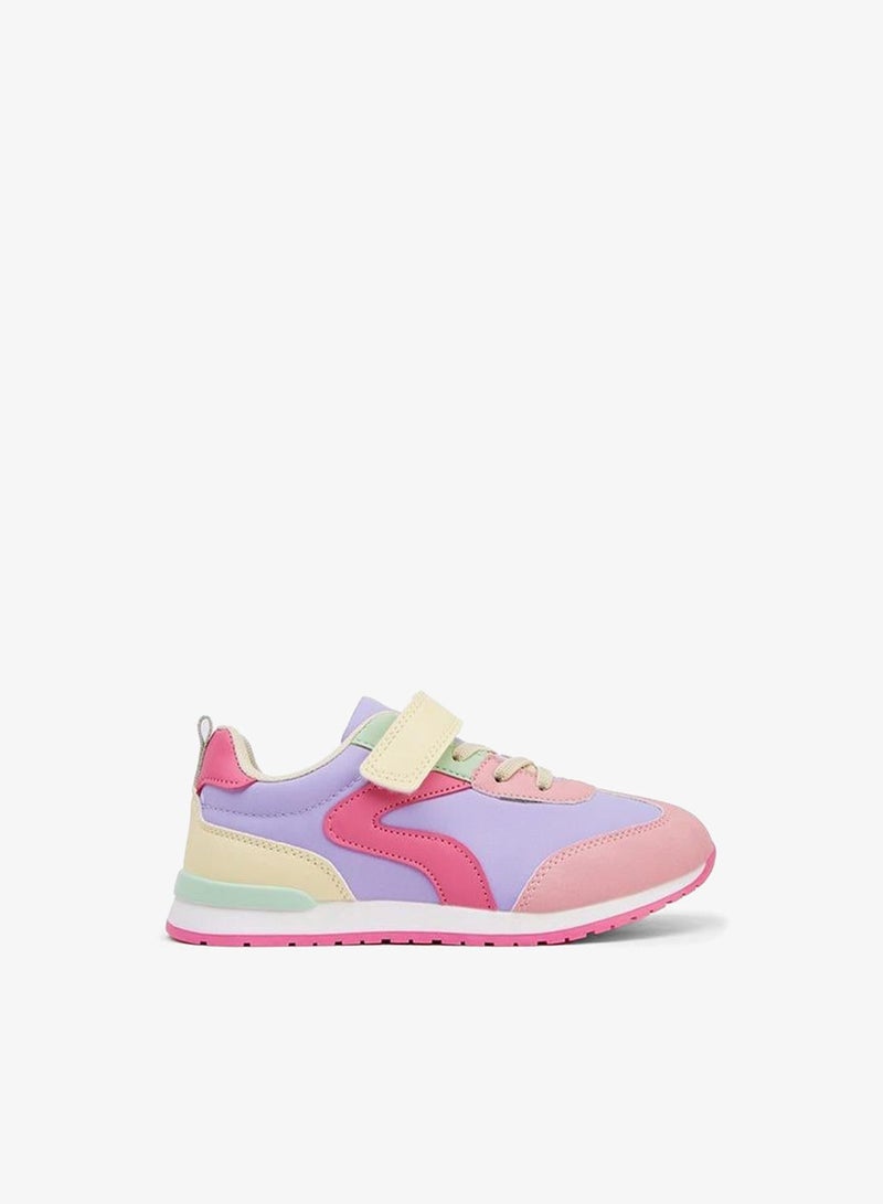 Little Missy Girls Hook and Loop Sneakers - Image 1