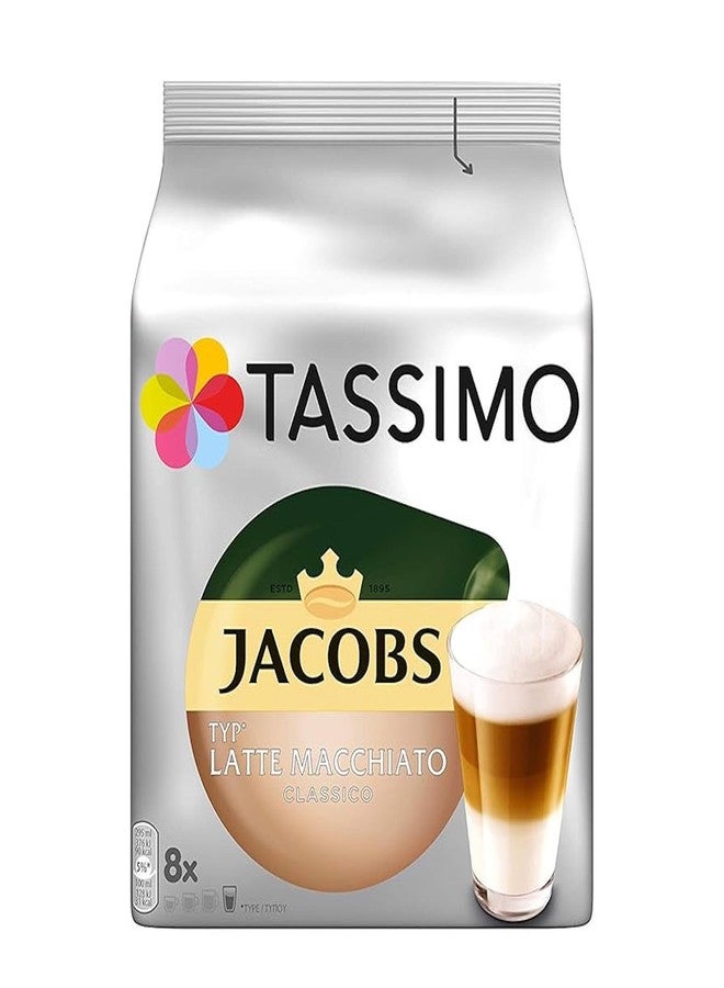 Tassimo Jacobs Latte Macchiato, Rainforest Alliance Certified, Pack of 5, 5 x 16 T-Discs (8 Servings) - Image 2