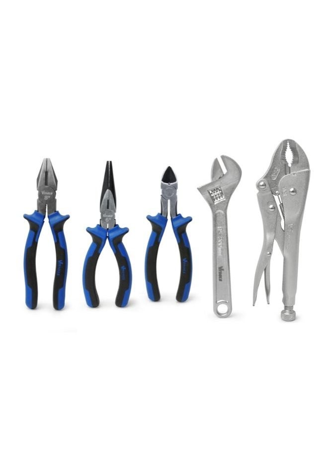 VTOOLS 5 Piece Plier & Wrench Set  - Image 1