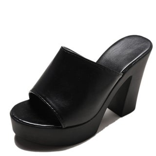 Korean Style Outer Wear Slippers 2022 Spring Summer Fashionable High Heel Fish Mouth Wide Open Polyamide One-Row Sandals Womens Black - pzsku/ZC596E79F04A52D4D11E5Z/45/1746231207/d667bda7-5cb0-418c-a3b2-b2320a830f2c